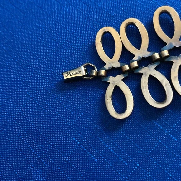 Renoir Copper 1950’s Linked Swirl Bracelet Vintage - Picture 7 of 8